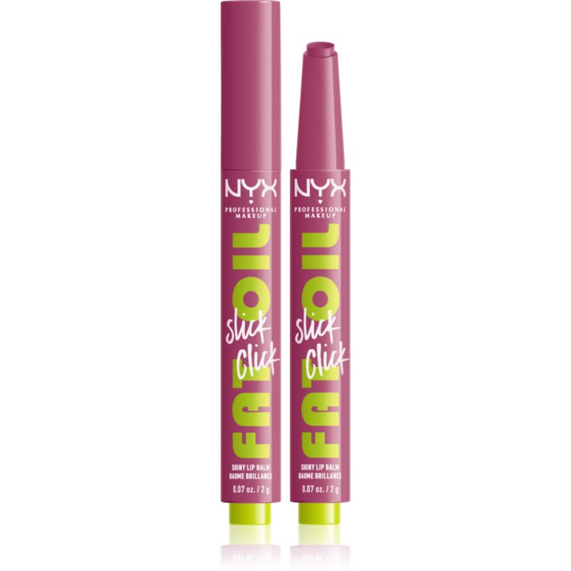 Nyx Professional Makeup Fat Oil Slick Click Balsamo Colorato Labbra Colore 07 Dm Me 2 G