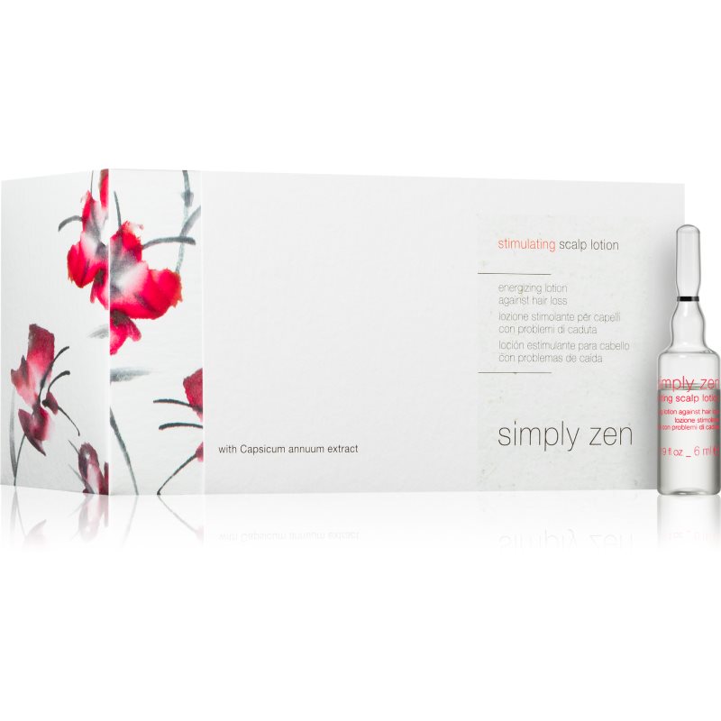 Simply Zen Stimulating Scalp Lotion Latte Per Capelli Anti-Caduta Dei Capelli 8X6 Ml