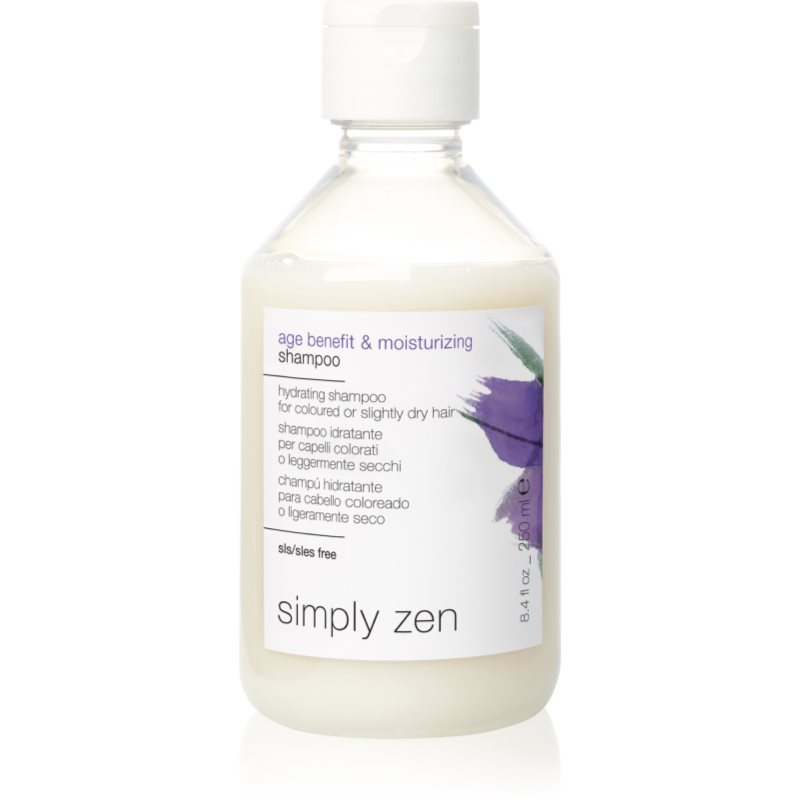 Simply Zen Age Benefit & Moisturizing Shampoo Idratante Per Capelli Tinti 250 Ml