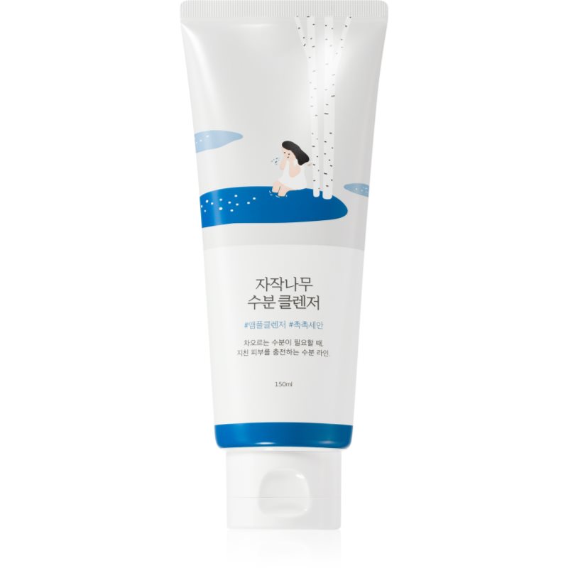 Round Lab Birch Juice Moisturizing Cleanser Gel-Schiuma Detergente Delicato Effetto Rigenerante 150 Ml