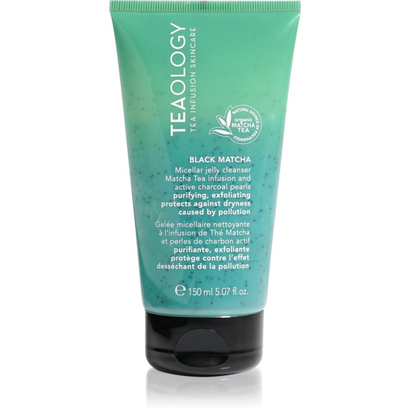 Teaology Cleansing Black Matcha Micellar Jelly Cleanser Emulsione Micellare Detergente Effetto Scrub 150 Ml