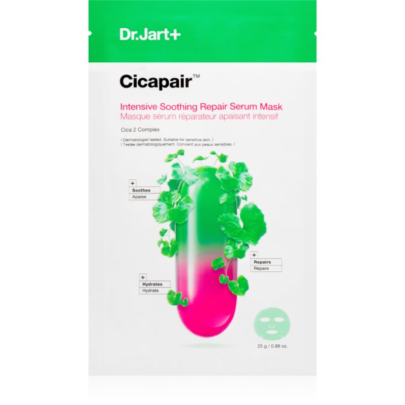 Dr. Jart+ Cicapair™ Intensive Soothing Repair Serum Mask Maschera In Tessuto Idratante E Lenitiva 25 G