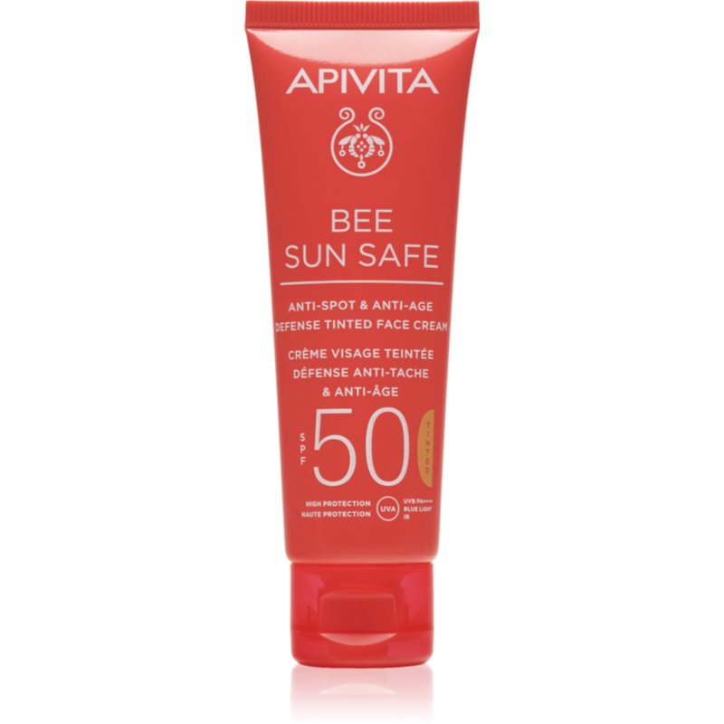 Apivita Bee Sun Safe Crema Protettiva Colorata Viso Spf 50 50 Ml