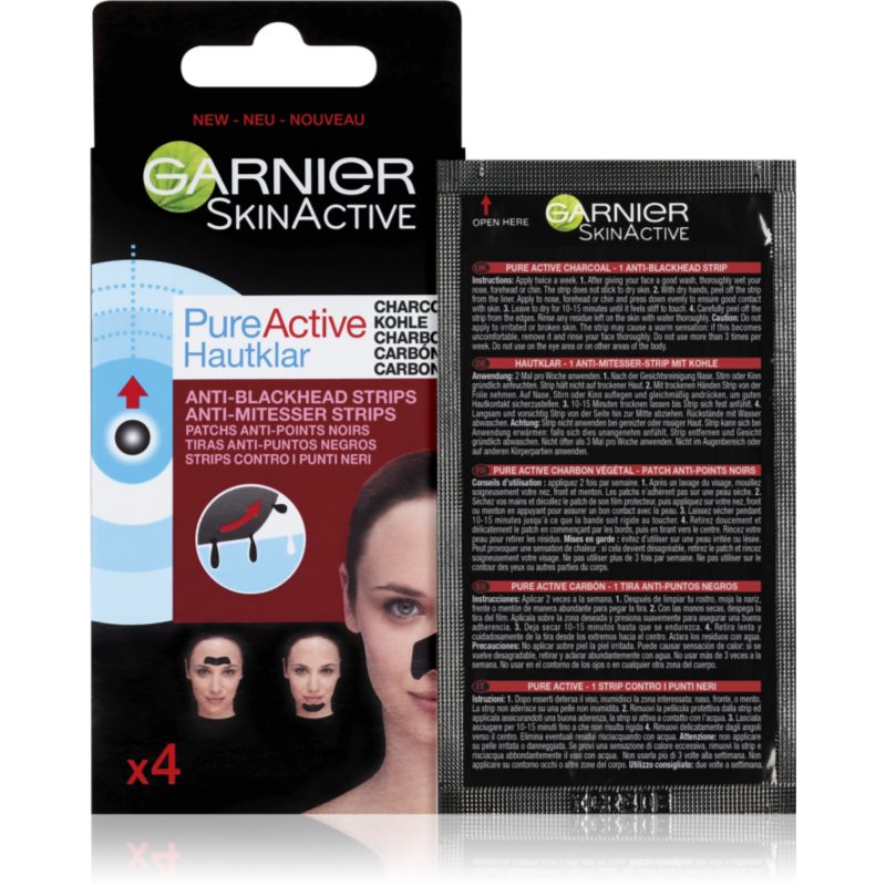Garnier Pure Active Pad Detergenti Viso Contro I Punti Neri 4 Pz