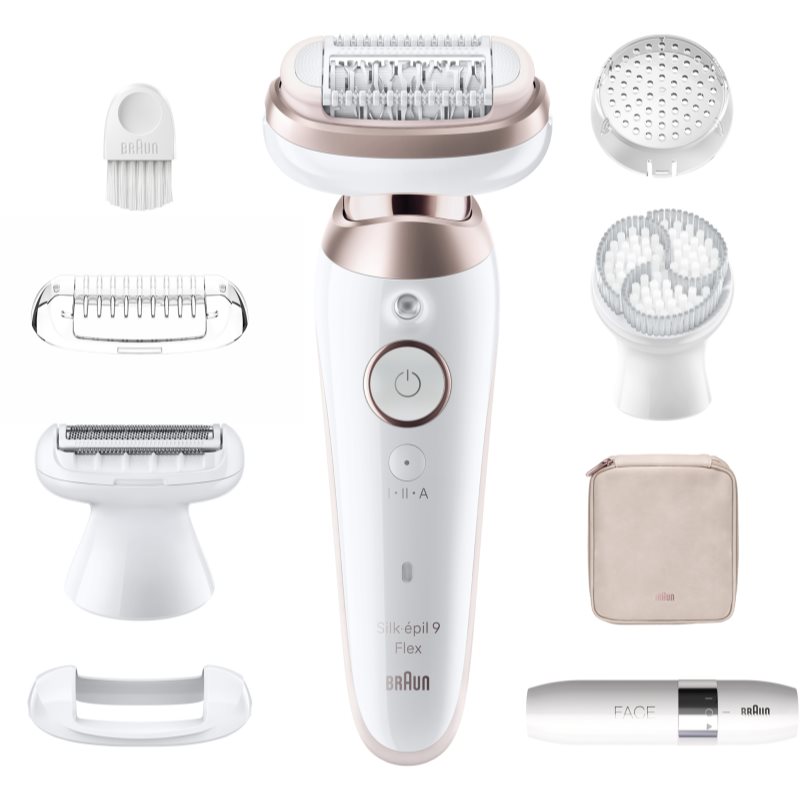 Braun Silk-Épil 9 9360 Flex Epilatore Con Testina Completamente Flessibile Per Gambe, Corpo E Ascelle 1 Pz