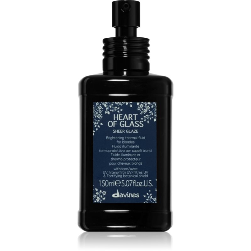 Davines Heart Of Glass Sheer Glaze Trattamento Illuminante Per Capelli Biondi 150 Ml
