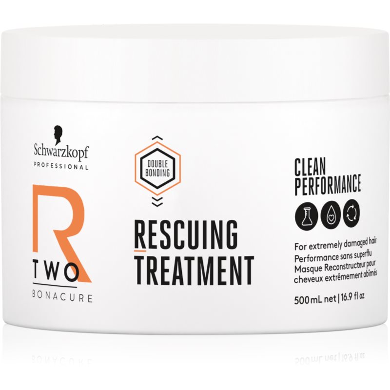 Schwarzkopf Professional Bonacure R-Two Rescuing Treatment Maschera Per Capelli Per Capelli Molto Rovinati 500 Ml