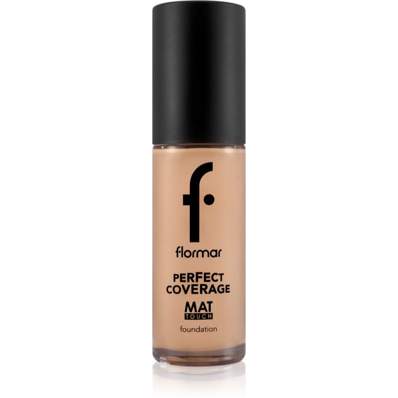 Flormar Perfect Coverage Mat Touch Foundation Fondotinta Opacizzante Per Pelli Miste E Grasse Colore 301 Soft Beige 30 Ml