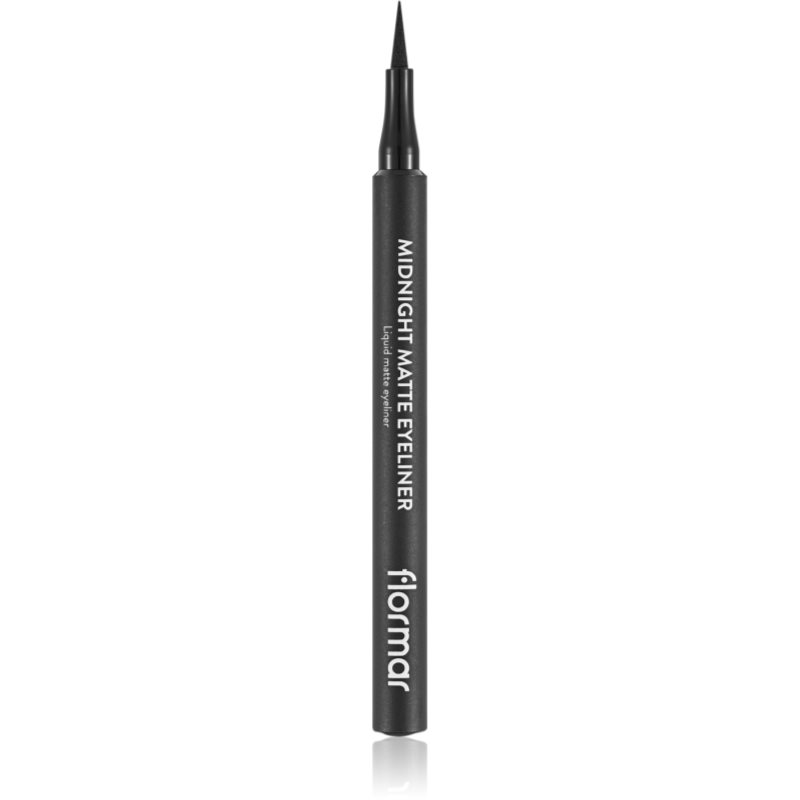 Flormar Midnight Matte Eyeliner Eyeliner In Pennarello Effetto Opaco Colore 01 Black 1,2 Ml