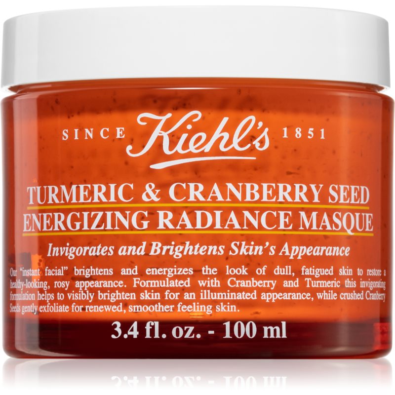 Kiehl'S Turmeric And Cranberry Seed Energizing Radiance Mask Maschera Illuminante Viso Per Tutti I Tipi Di Pelle, Anche Quelle Sensibili 100 Ml