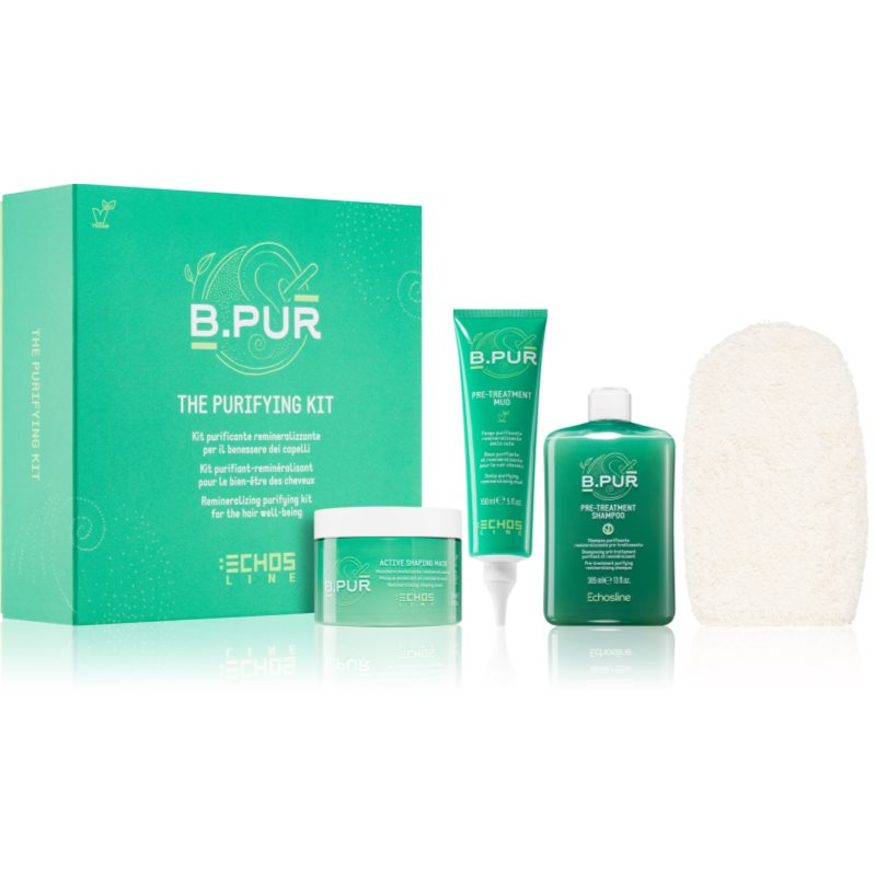 Echosline The Purifying Kit Confezione Regalo Per Capelli Secchi E Tinti 3 Pz