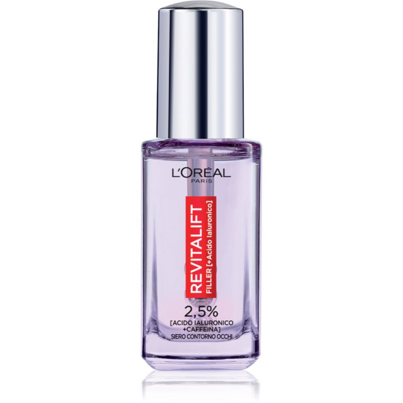 L’Oréal Paris Revitalift Filler Siero Occhi Illuminante Con Acido Ialuronico 20 Ml