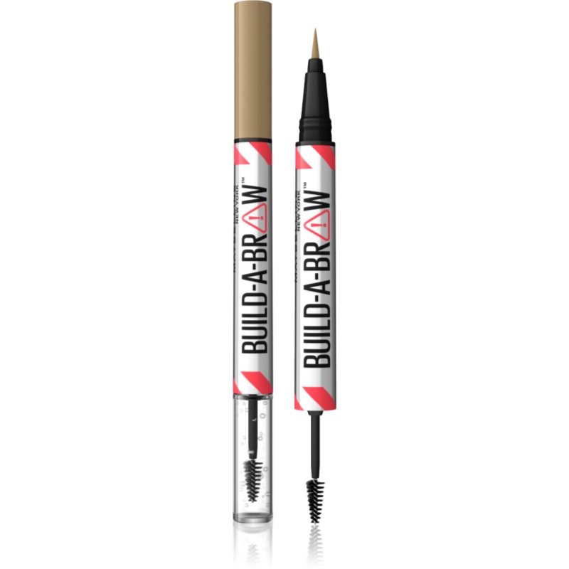Maybelline New York Build-A-Brow Matita Per Sopracciglia A Doppia Punta Per Fissare E Modellare Colore 250 Blonde 1 Pz