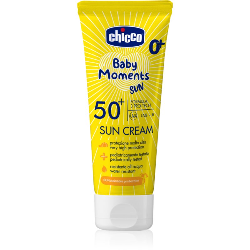 Chicco Baby Moments Sun Crema Solare Spf 50+ Per Neonati 75 Ml