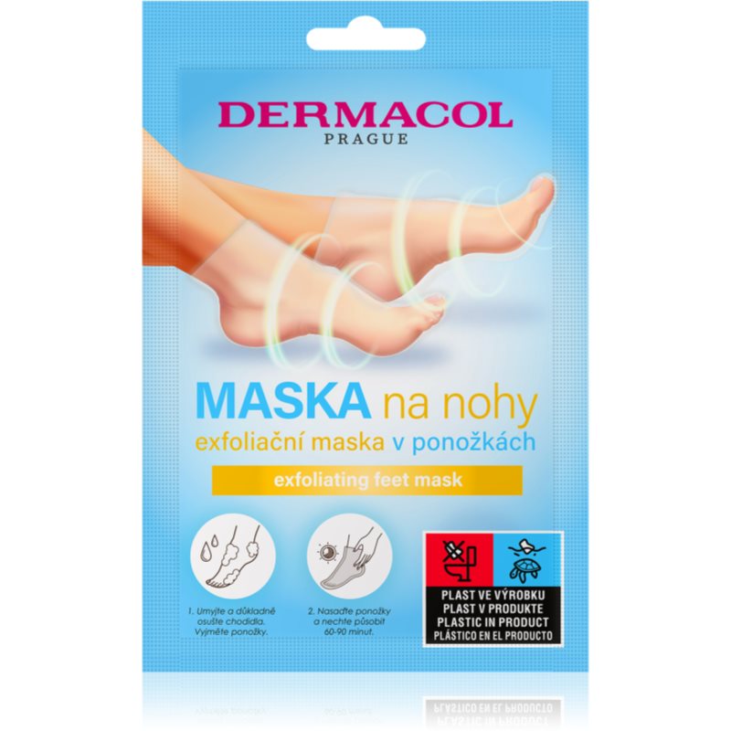 Dermacol Feet Mask Calzini Esfolianti Per Ammorbidire E Idratare La Pelle Dei Piedi 1 Pz