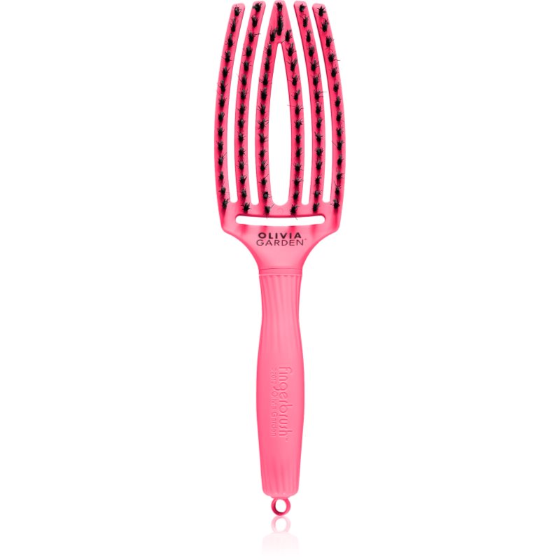 Olivia Garden Fingerbrush L´Amour Spazzola Piatta Per Capelli Hot Pink 1 Pz