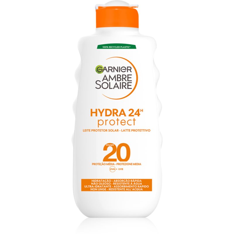 Garnier Ambre Solaire Hydra Protect Latte Protettivo Effetto Idratante Spf 20 200 Ml