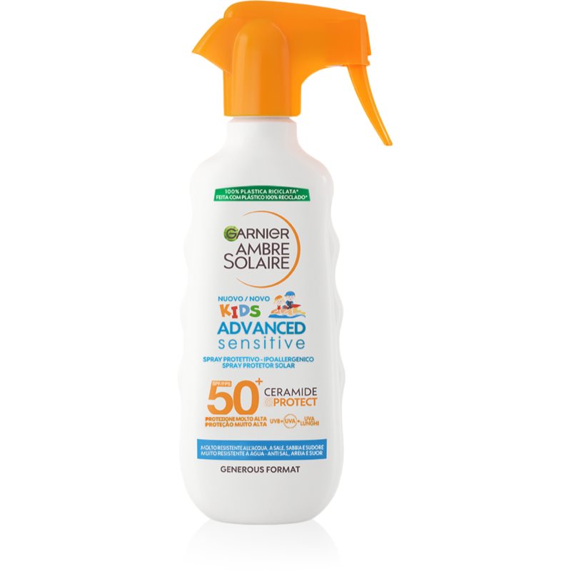Garnier Ambre Solaire Advanced Sensitive Kids Latte Abbronzante Protettivo In Spray Spf 50+ Per Bambini 270 Ml