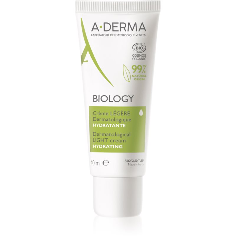 A-Derma Biology Crema Idratante Leggera Per Pelli Normali E Miste 40 Ml