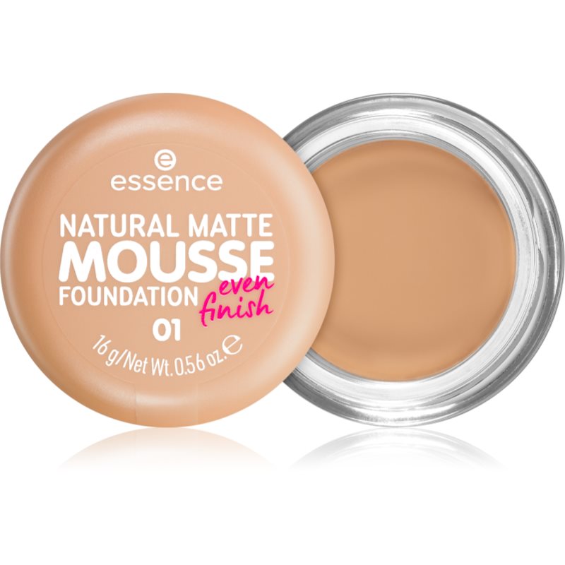 Essence Natural Matte Mousse Fondotinta In Mousse Colore 01 16 G
