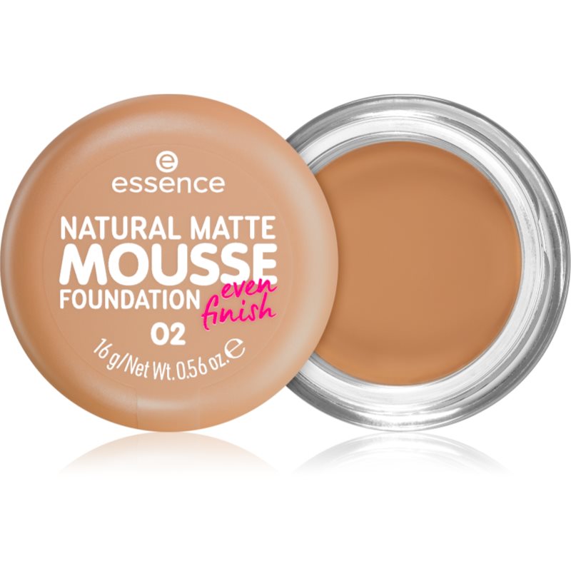 Essence Natural Matte Mousse Fondotinta In Mousse Colore 02 16 G