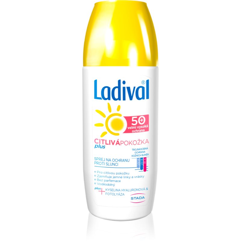 Ladival Sensitive Plus Spray Protettivo Trasparente Anti-Age Per Pelli Sensibili Spf 50+ 150 Ml