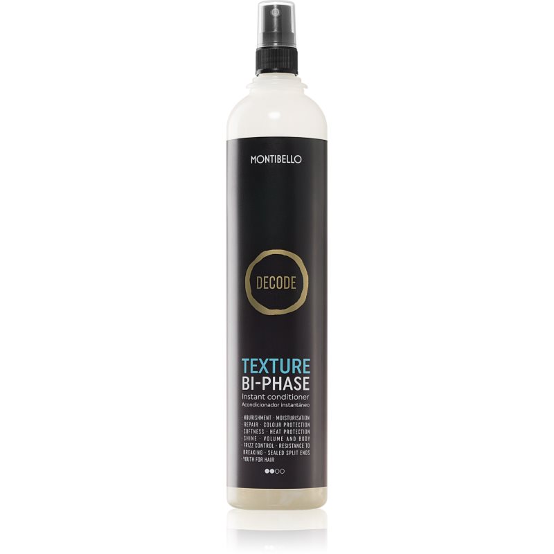 Montibello Decode Texture Bi-Phase Balsamo Senza Risciacquo Per Capelli Pettinabili 400 Ml