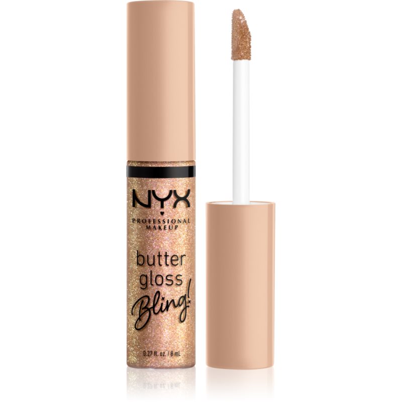 Nyx Professional Makeup Butter Gloss Bling Lucidalabbra Brillante Colore 01 Bring The Bling 8 Ml