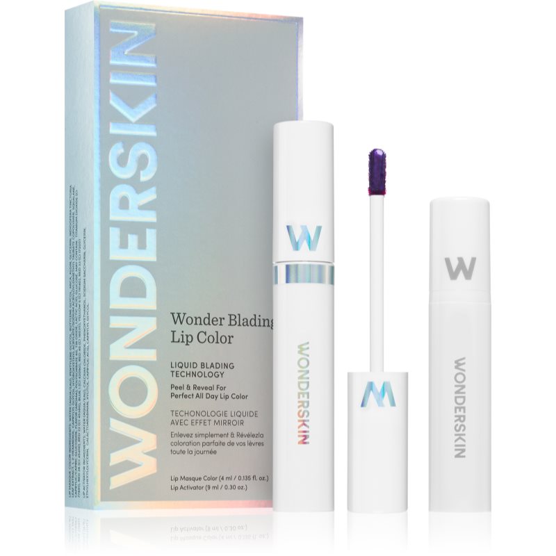 Wonderskin Wonder Blading Lip Stain Kit Rossetto Peel-Off Colore Hayley 4 Ml