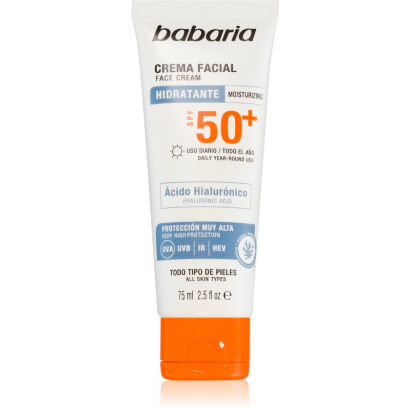 Babaria Sun Face Crema Abbronzante Waterproof Viso Spf 50+ 75 Ml