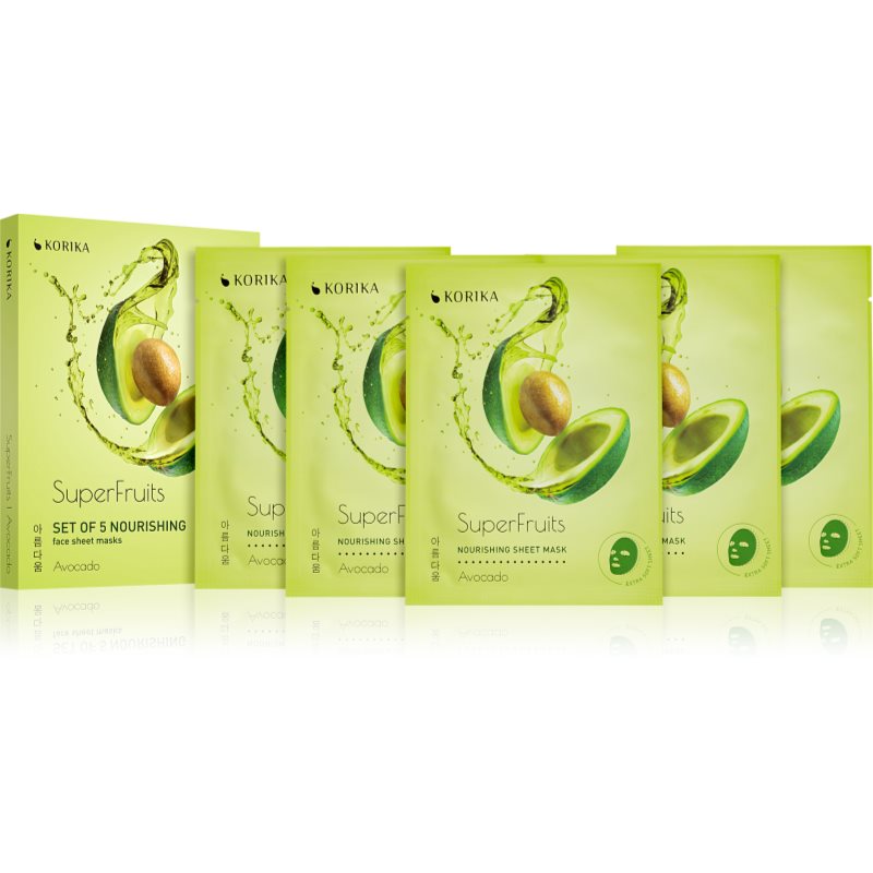 Korika Superfruits Maschera Per Il Viso A Prezzo Ridotto Effetto Nutriente Avocado