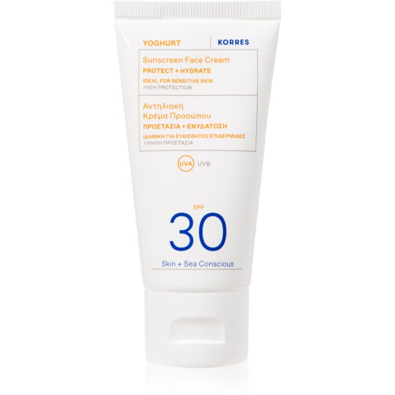 Korres Yoghurt Crema Abbronzante Viso Spf 30 50 Ml