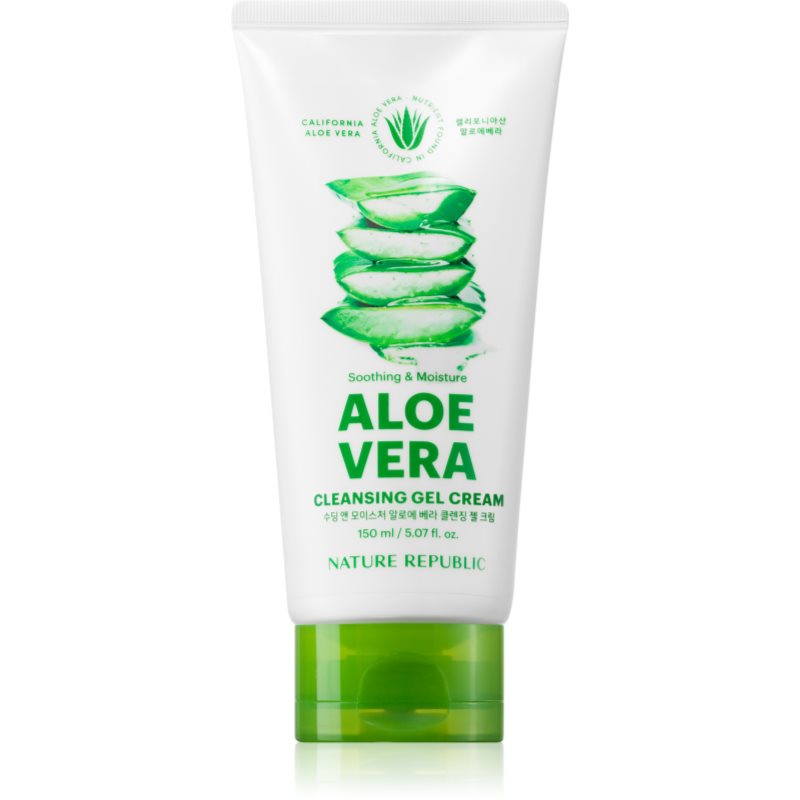 Nature Republic Soothing & Moisture Aloe Vera Cleansing Gel Cream Crema Detergente Idratante Con Effetto Lenitivo 150 Ml