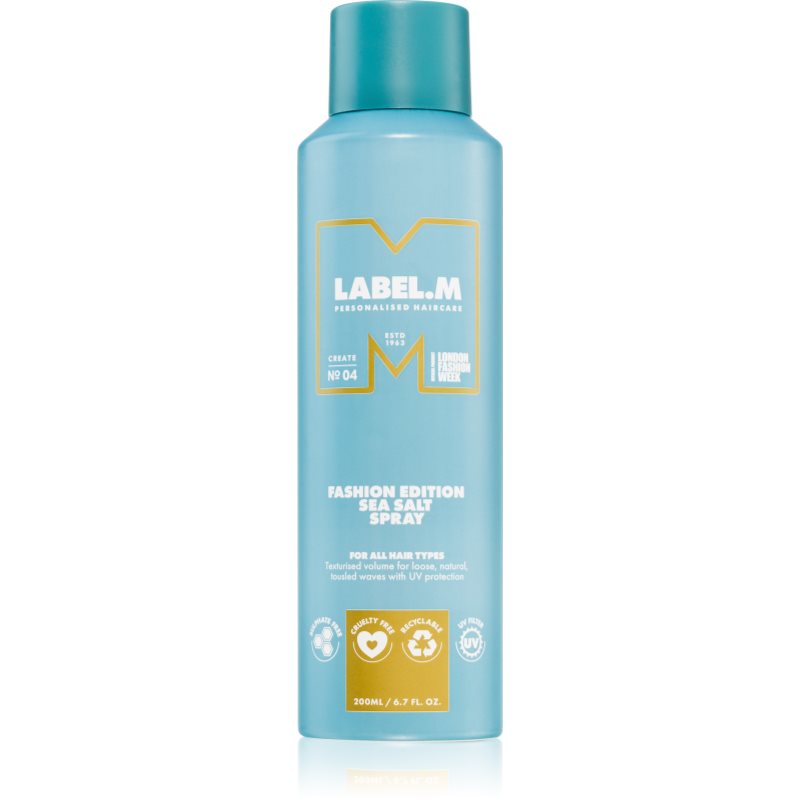 Label.M Fashion Edition Spray Al Sale Per Capelli Per Capelli Mossi 200 Ml