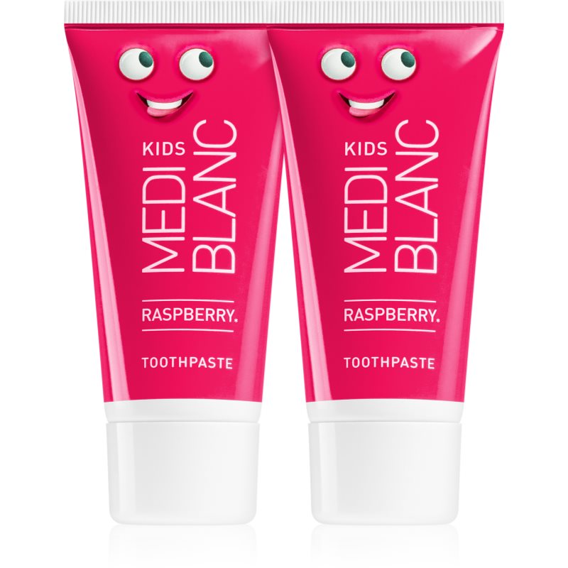 Mediblanc Kids Raspberry Dentifricio Per Bambini 2X50 Ml