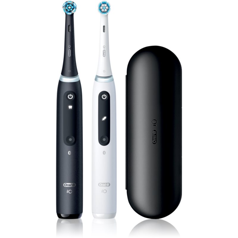 Oral B Io5 Spazzolino Da Denti Elettrico Con Astuccio Duo Black & White 2 Pz