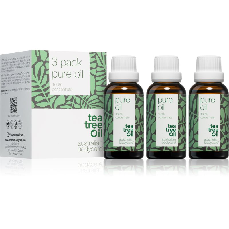 Australian Bodycare Tea Tree Oil Olio Essenziale Di Tea Tree 3X30 Ml