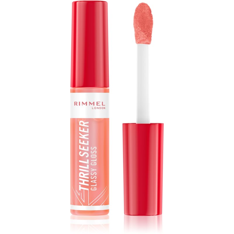 Rimmel Thrill Seeker Glassy Gloss Lucidalabbra Volumizzante Colore 250 Peachy Vibes 10 Ml