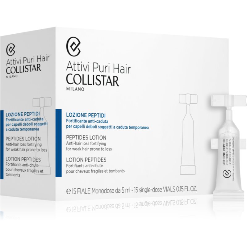 Collistar Hair Peptides Lotion Anti-Hair Loss Olio Per Capelli Con Peptidi 15X5 Ml