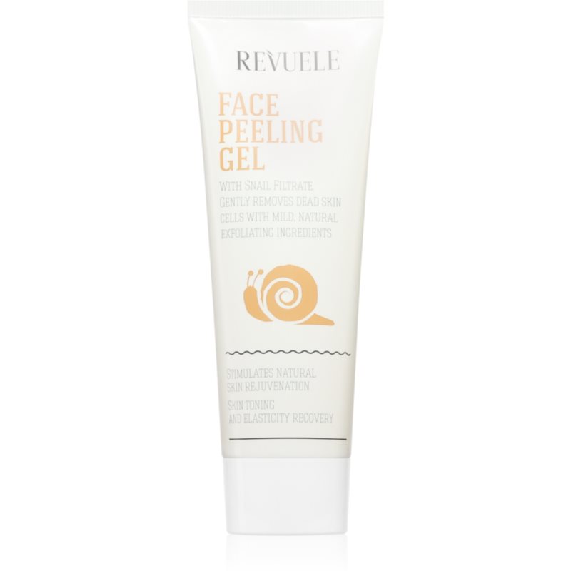 Revuele Face Peeling Gel Snail Filtrate Scrub Delicato Agli Enzimi Illuminante 80 Ml