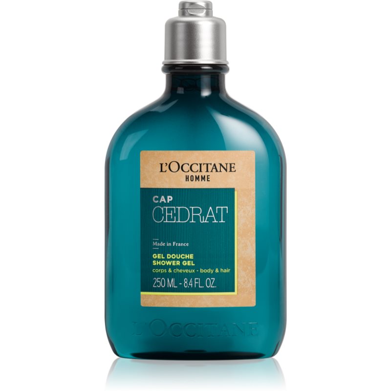 L’Occitane Men Cap Cedrat Gel Doccia Per Corpo E Capelli 250 Ml