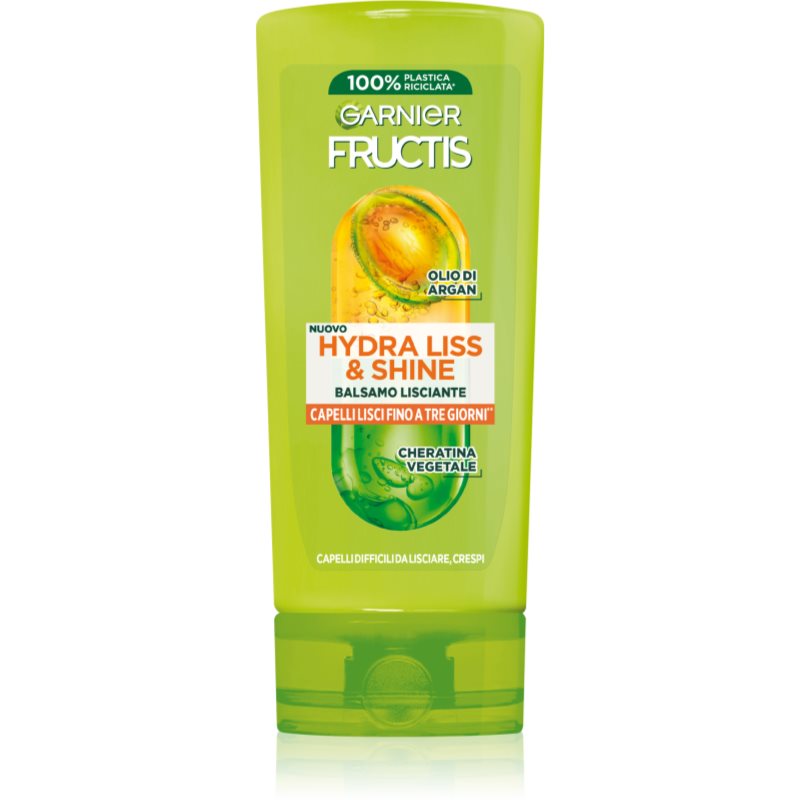 Garnier Fructis Hydra Liss & Shine Balsamo Per Capelli Ribelli E Crespi 200 Ml