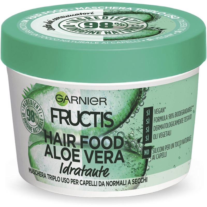 Garnier Fructis Aloe Vera Hair Food Maschera Idratante Capelli Con Aloe Vera 390 Ml