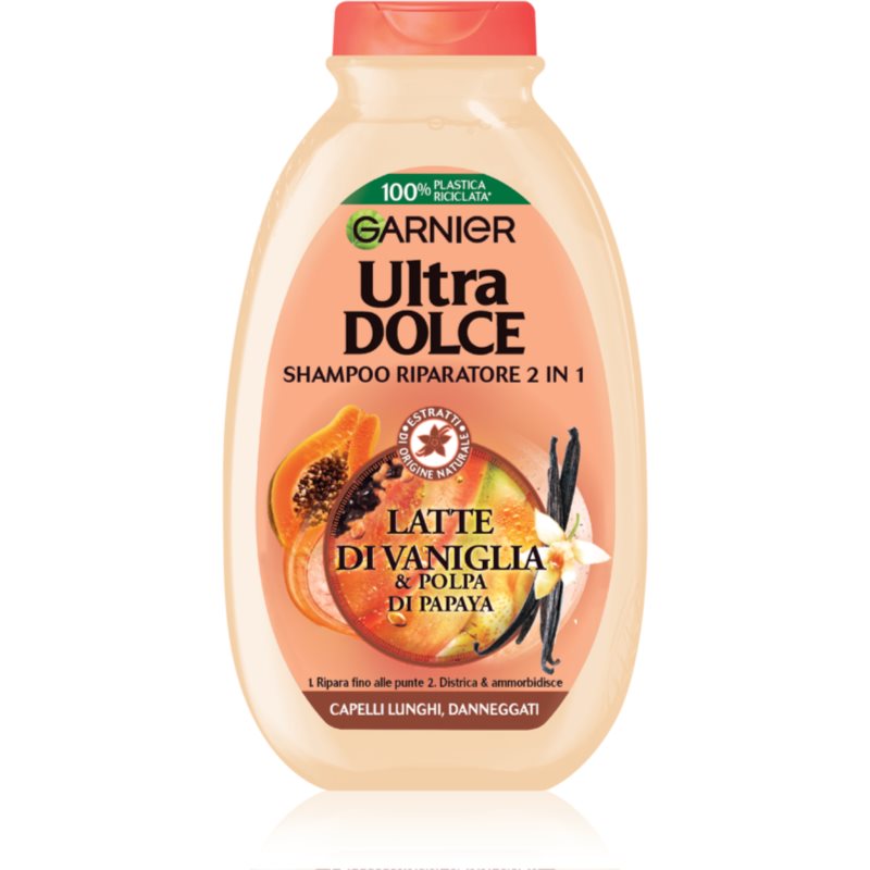 Garnier Ultra Dolce Vaniglia E Polpa Di Papaya Shampoo Per Capelli Lunghi 250 Ml