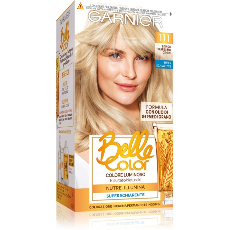 Garnier Belle Color Belle Color Tinta Permanente Per Capelli Colore Biondo Chiarissimo Cenere Naturale 1 Pz