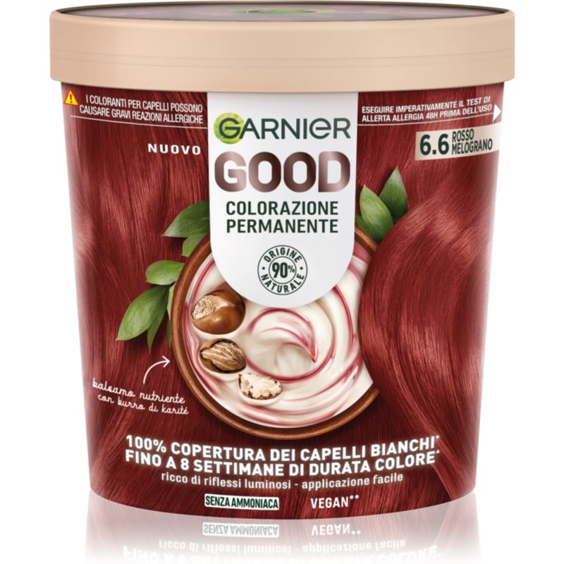 Garnier Good Color Tinta Permanente Per Capelli 6.6 Rosso Melograno 1 Pz