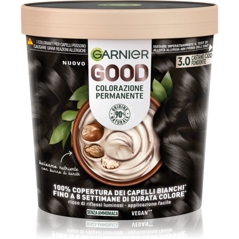 Garnier Good Color Tinta Permanente Per Capelli 3.0 Castano Cioccolato Fondente 1 Pz