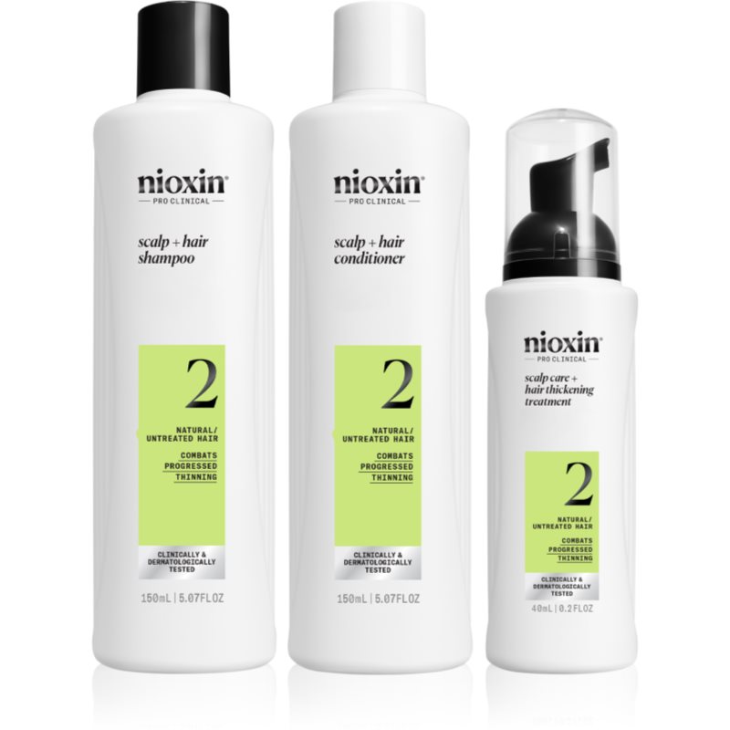 Nioxin System 2 Confezione Regalo Per Capelli Che Si Diradano 3 Pz