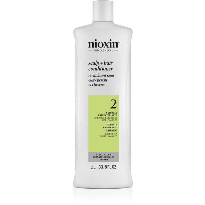 Nioxin System 2 Scalp + Hair Conditioner Balsamo Contro La Perdita Di Densità Dei Capelli 1000 Ml