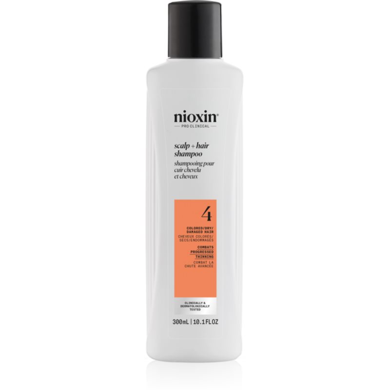 Nioxin System 4 Scalp + Hair Shampoo Shampoo Delicato Per Capelli Tinti E Danneggiati 300 Ml